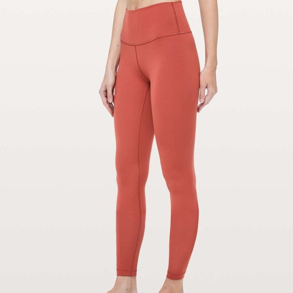 Lululemon Wunder Under High-Rise Tight Full-On Luxtreme 28" in Brick Rose - Picture 1 of 3